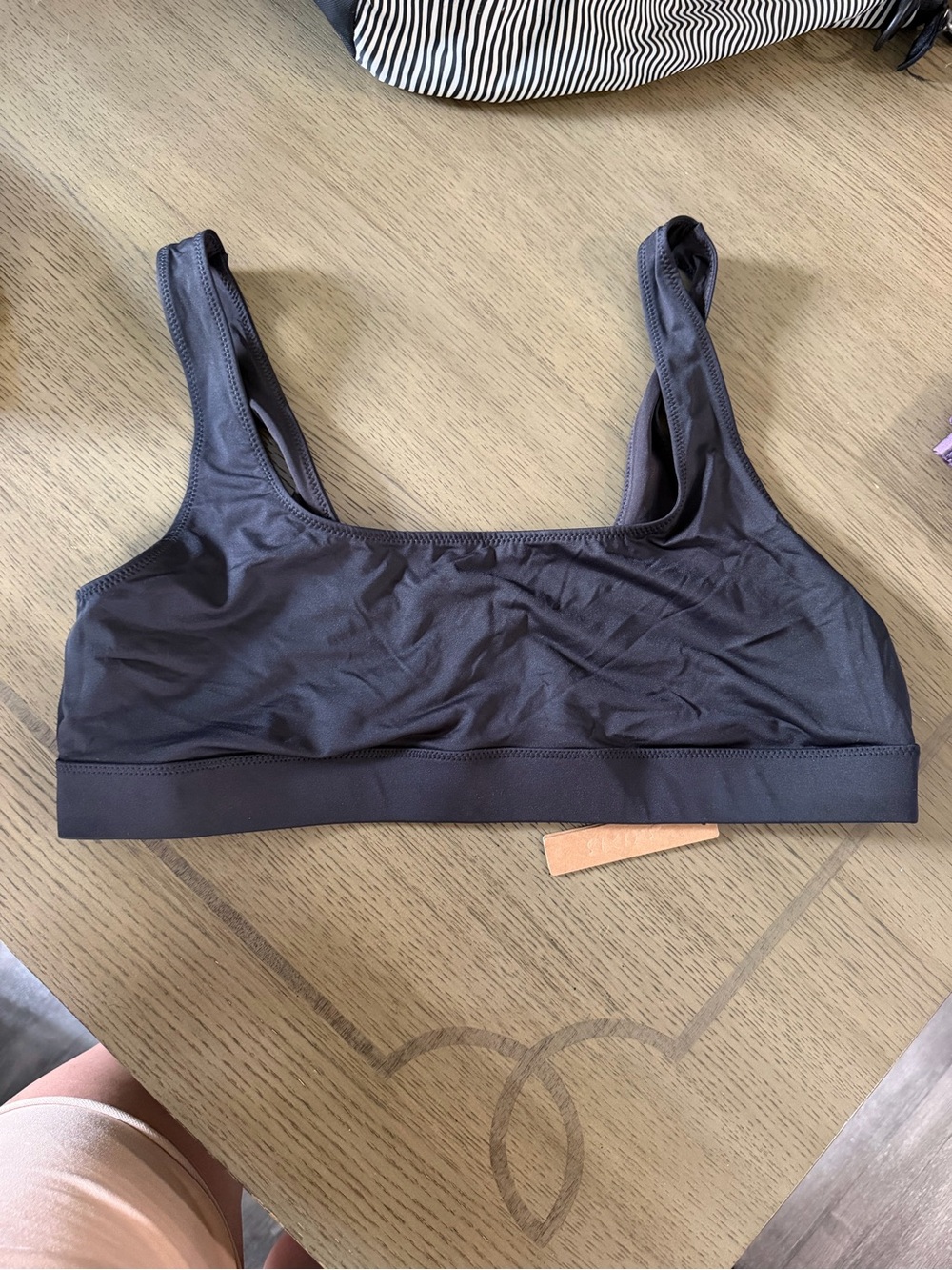 SKIMS Seamless Sports Bralette - Charcoal